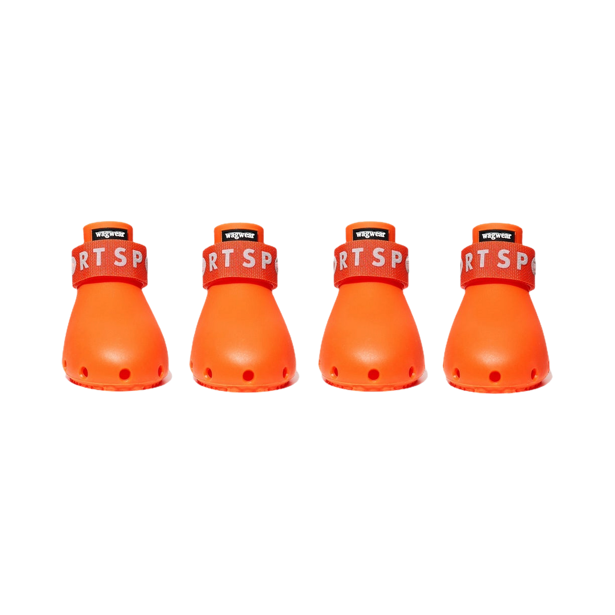 Quatre bottes coloris orange