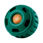 Boule vert sapin ajourée garnie d'une friandise ronde