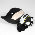 Batman couché sur le côté, vue de profil