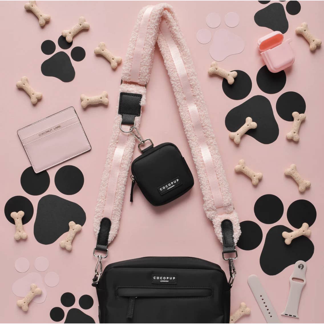 Sangle pour sac peluche rose Love A Love – Cocopup
