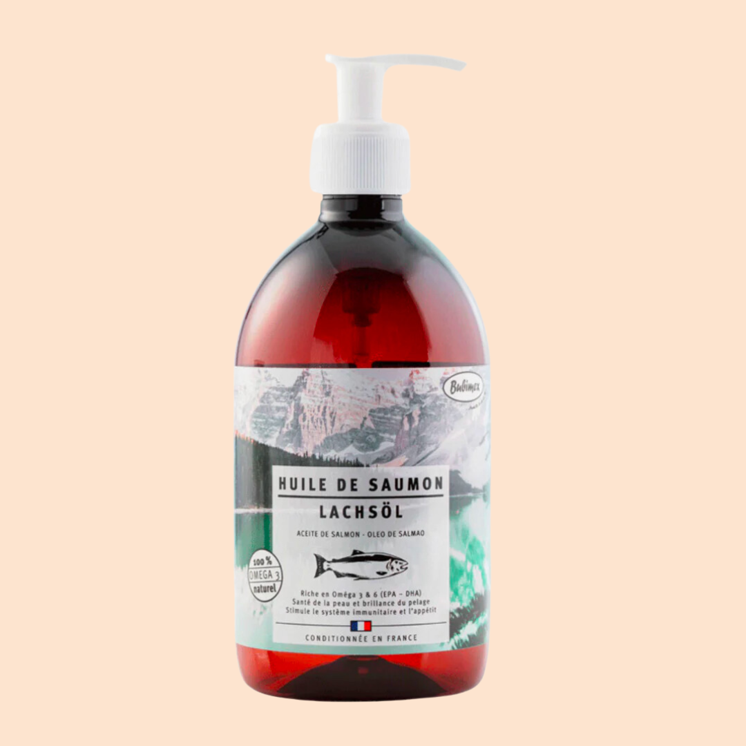 Huile de saumon pour chien & chat – 500 ml