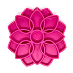 Version rose fuchsia du plateau floral vue de dessus